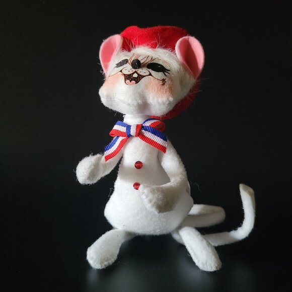 2008 Annalee Mouse 4th Of July Patriotic Plush Doll 6" Stars & Stripes - Picture 2 of 7